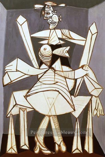 Femme assise dans un fauteuil Dora 1938 Cubisme Peintures à l'huile